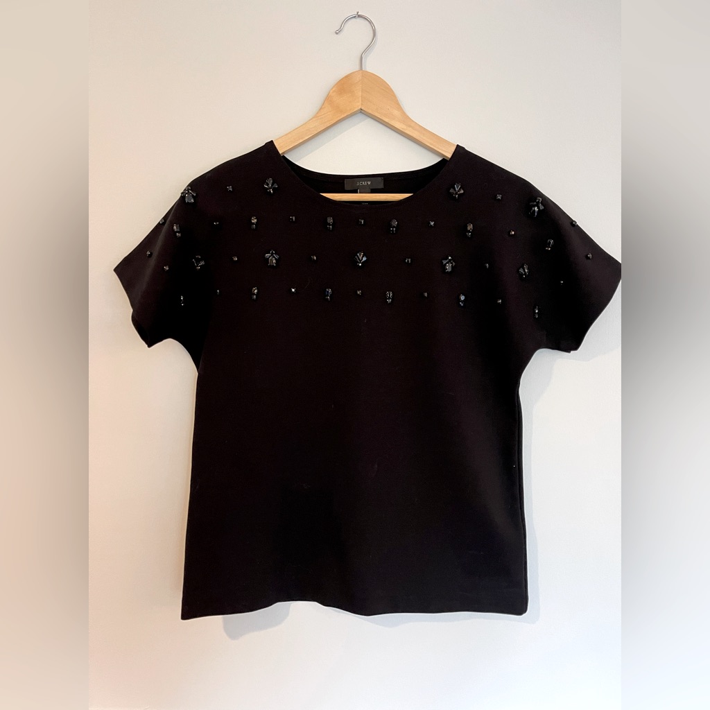 J. Crew Dolman Top In Black Size Xs
